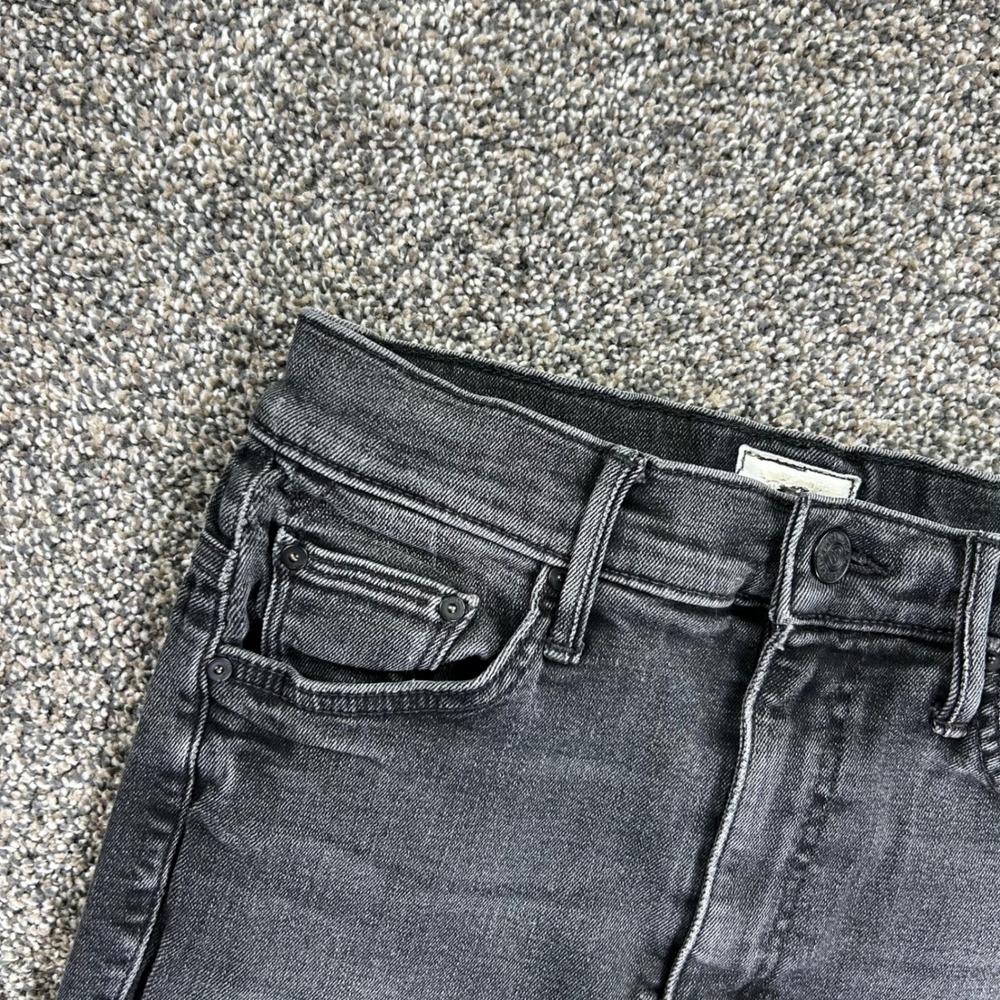 Mother The Swooner Ankle Jeans‎ Cat Got Your Tongue Faded Black Skinny Womens 25 - Picture 3 of 15